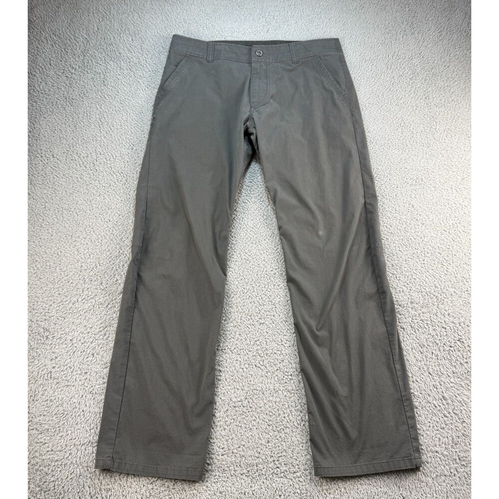 Kuhl SLAX Pants Mens 36x32 Gray Canvas Chino Outdoor Stretch Workwear
